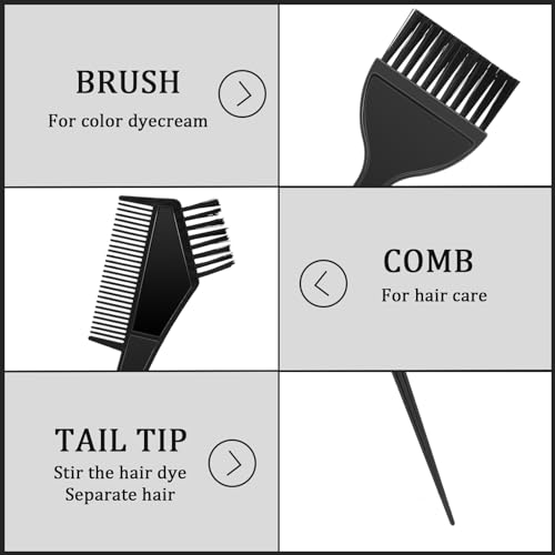 Escova de tintura de cabelo, 6 peças, kit de tintura de cabelo, kit de coloração de cabelo, aplicado