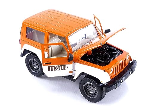 Jada M&M's Jeep Wrangler Escala 1:24 con Figura miniatura 5