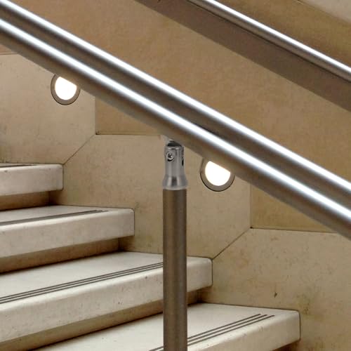 Soporte pasamanos inoxidable escaleras cabezal móvil accesorio barandilla 7