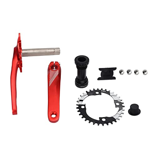 Pédalier de vélo de montagne Bolany en aluminium CNC de qualité supérieure rouge