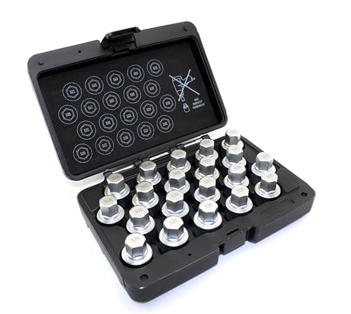 Image of TMAX 20 pc Wheel Lock Lugnut Anti-Theft Screw Lug Nut Removal Key Socket Set for Vw Audi Vag Volkswagen