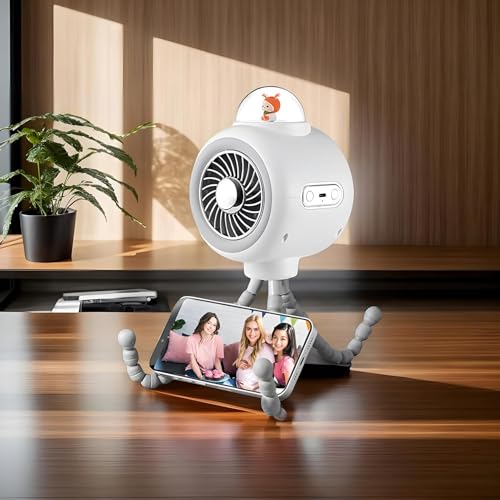 Générique Stroller Fan, Portable Cooler, Usb Rechargeable Device, 3-Speed Power Bank with Flexible Tripod Base, Cooling Accessory for Baby Crib Travel Car Treadmill Outdoor, 13.39x4.33inch – Image 4