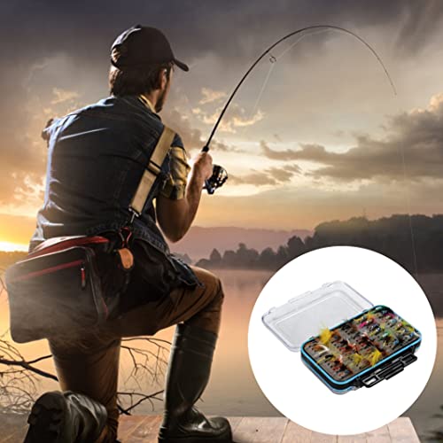 64pcs Dry Flies Bass Salmon Trouts Flies Nymph and Streamer Fly Fishing Flies Kit Waterproof Fly Box for Trout Fly Fishing Flies - Image 5