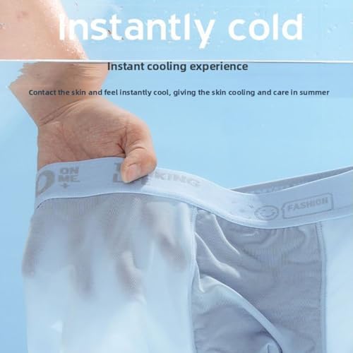 Hello Ice: Men's Cooling Boxer Briefs - Breathable, Low Rise, Quick-Dry & Comfortable2