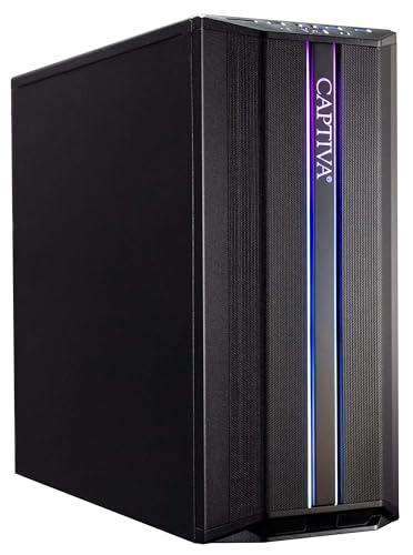 Captiva PC Power Starter R69-321 I AMD R5 5600G I Mainboard A520M I 16GB DDR4 RAM I Radeon Graphics I 1TB M.2 SSD I ohne Windows I Office Personal Computer Business Tower I WLAN I USB