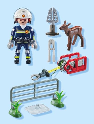 Pompier avec faon à sauver - vue 9