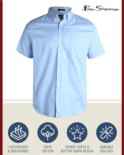 Ben Sherman Men's Button Down Shirt - Regular Fit Button Down Shirt - Casual Dress Shirt for Men (S-XL)2