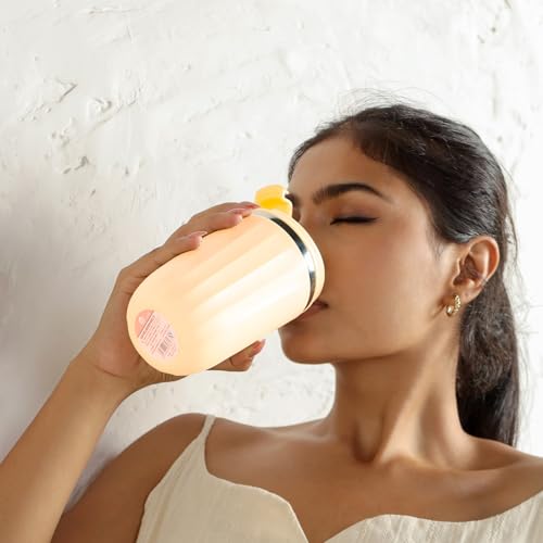 Image of Udyan Tea 500ml Stainless Steel Vacuum Insulated Tumbler with Leak-Proof Lid | Double-Walled Travel Mug in Blush Pink| Keeps Drinks Hot or Cold