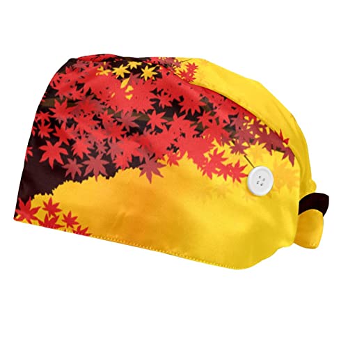 Casquette de travail japonaise à motif orange pour homme et femme - lot de 2