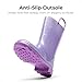 DREAM PAIRS Kids Rain Boots Glitter Boys Girls with Easy-on Handles Sparkly Waterproof Boots Outdoor Playing Rain Boots Unisex-Child,Size 10 Toddler,Purple,KKEMRB2501