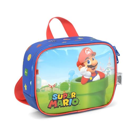 Kit Mochila De Costas Super Ma rio Cano + Lancheira Luxcel
