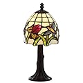 JONATHAN Y JYL8014A Hummingbird Tiffany-Style 12" LED Table Lamp Tiffany,Traditional for Bedroom, Living Room, Office, College Dorm, Coffee Table, Bookcase, Bronze