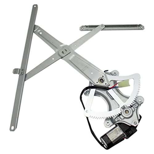 Image of TRQ Front Driver Side Power Window Motor and Regulator Assembly Power Without Express Up & Down Compatible with 03-09 Toyota 4Runner 07-14 FJ Cruiser 03-09 Lexus GX470