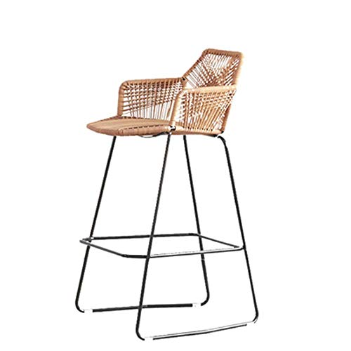 HYY-YY Barhocker Retro Loft im chinesischen Stil Wicker Stuhl Stuhl aus...