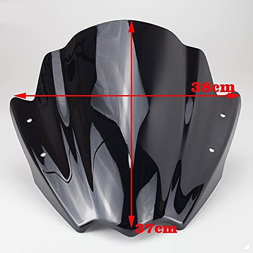 Supporto Per Parabrezza Moto 18x16” – Staffe In ABS Per Manubri 7/8” E 1”, Nero, Per Maggiore Stabilità