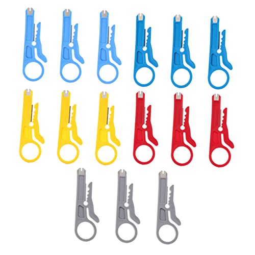 NUOBESTY 15 Piezas pelacables Pelar herramienta de alambre torcido strippers profesional herramientas bricolaje cuchillo mondador ferramentas cortador de cables pelado de al. el plastico