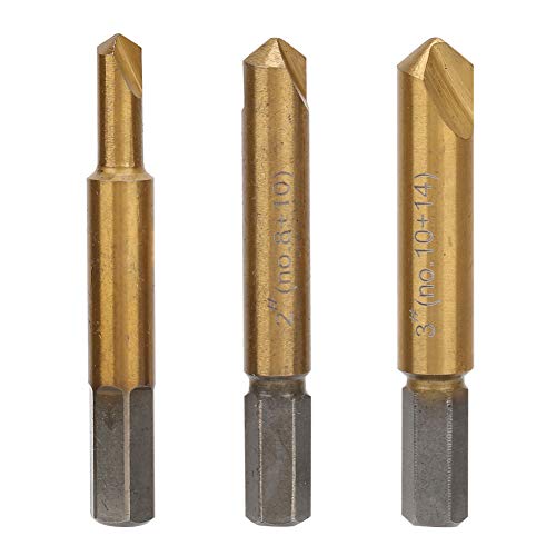 Extrator de parafuso quebrado de aço de alta velocidade, extrator de parafuso de broca de ferramenta