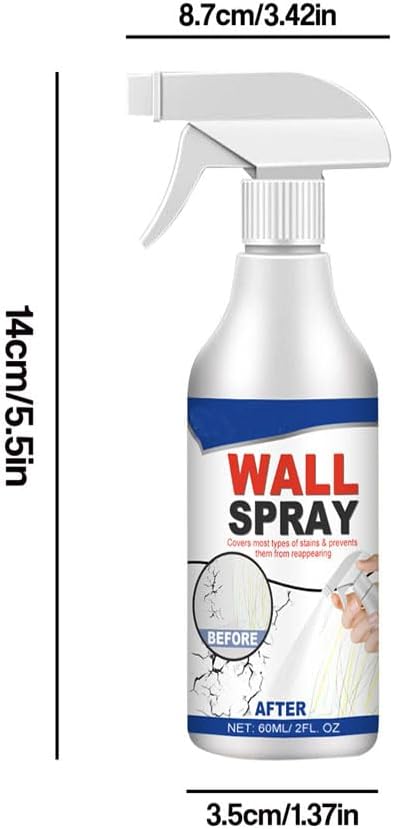 Versatile Wall Repair Paint Wall Spray Paintle，Covers Up Stain Ceiling Paint，Wall Stain Removal Spray ，Repair Cracks The Falling Off of The Wall， Spray Painting for Indoor Renovation (1PCS)