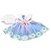GIVBRO Vestiti per bambole da 14 pollici per ragazze vestire in tulle increspato vestito accessori costume per bambini regalo di compleanno (#B)