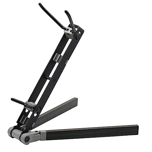 Toddmomy Saxophone Stand Foldable Saxophone Bracket Saxophones Stands Music Stand Holder Saxophone Accessory Small Alto Adjustable Simple Portable Detachable Folding Bracket Key Metal Black