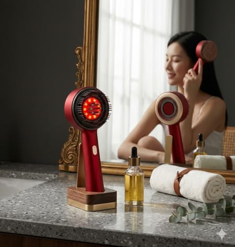 Image of Zelmors Red Light Therapy Hair Reviver Device | 3-1 Effora's Scalp Massager Electrical | Oil Massager Comb | Automatic Hair Oiler | Head Oil Massager Scalp | Electric Handheld Massagers