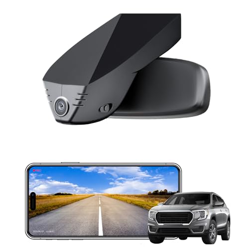 Mangoal 4K Dash Cam for GMC Terrain 2018-2024(Model A), SL SLE SLT AT4 Denali, Model A & Model B Have Same Models Years but Vehicle Sensor Cover are Different, Free App & WiFi, 64GB Card