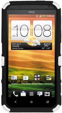 Seidio CSK3HTJETK-GL DILEX with Metal Kickstand Case for use with HTC EVO 4G LTE - Glossed White