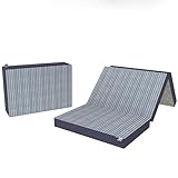 DR JOOHN Colchón seccionado en 3 | Espuma de Foam | Diseño Plegable, portátil, Confortable y practico | Ideal para...