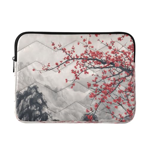 Plumblossom Traditional Laptop Sleeve for 13-13.3 IN Water Resistant Portable Laptop Sleeve Bag Carrying Sleeve Bags for Women Men Girls