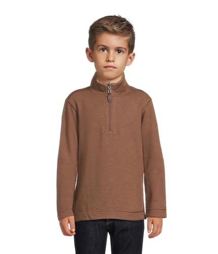 Johnston & Murphy Boys' Reversible Solid Quarter Zip (Big Kid)