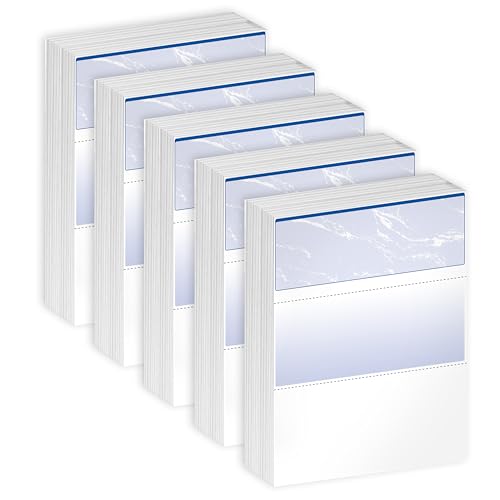 DocuGard Standard Blue Marble Top Check, 24 lb, 8.5 x 11 Inches, 2500 Sheets (04501C)
