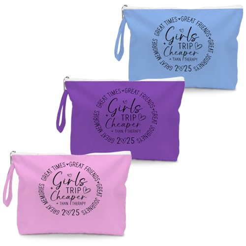 Fokongna 3PCS Girls Trip Gifts Wet Bag Wet Dry Bag Beach Bags Favors, for Swimsuit Toiletry Travel Essentials For Women, Beach Travel Gym for Swimsuit Dirty Diaper Bags