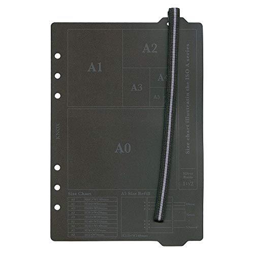 Knox 52480800 Personal Organizer, Refill, Lifter, Vertical Type, Elastic Band, A5, Green X Orange #TOP1