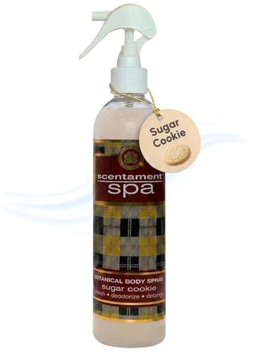 Image of Best Shot Scentament Spa Botanical Body Splash for Dogs & Cats, Dog Cologne, Deodorizing Spray, Conditioning Pet Grooming Mist & Dog Detangler Spray, Sugar Cookie Splash, 8 fl oz