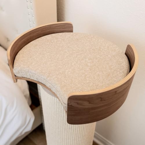 Torre gigante para rascar gatos 44.5" con cama extraíble miniatura 4