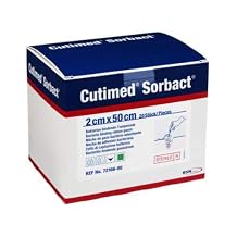BSN Medical/Jobst 7216600 Cutimed Sorbact Antimicrobial Dressing Ribbon, 2 cm Width, 50 cm Length Pack of 20