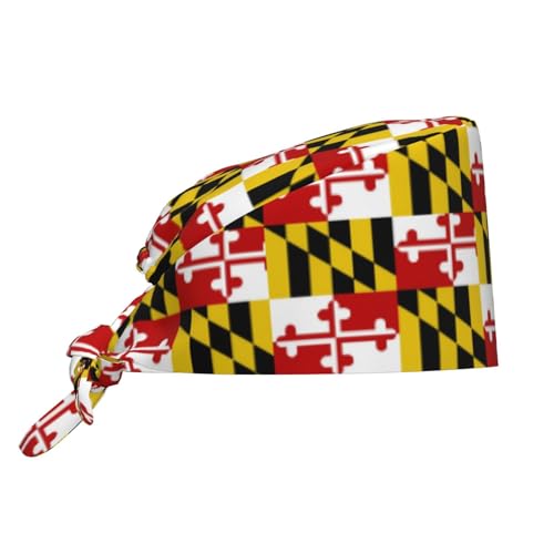 Image of Working Cap Scrub Cap with Sweatband Adjustable Unisex Women Tie Back Hat Nurse Surgical Caps
