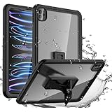 GWAAN iPad 防水 ケース iPad Pro 11インチ (M5/M4) 第6/5世代 2025/2024年モデル と互換性あり ハードケース 360度全面保護ケース 防塵 IP-68 ストラップ付き