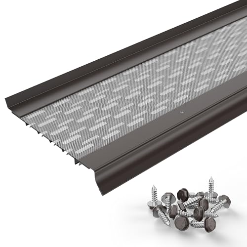 Image of Micromesh Gutter Guards, 5 Inch, 5 in Sample, Dark Bronze