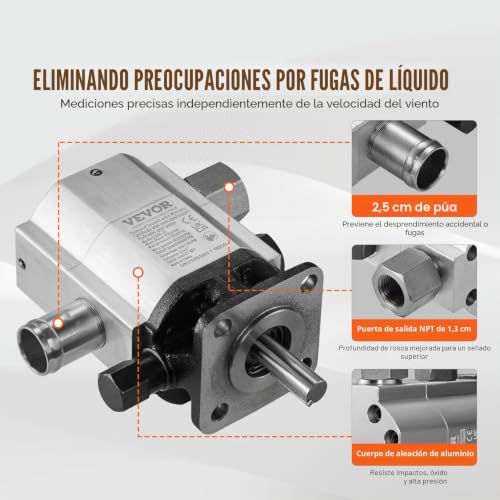 Bomba de engranajes de aluminio 4000 PSI de 2 etapas para cortar leña rápido 4