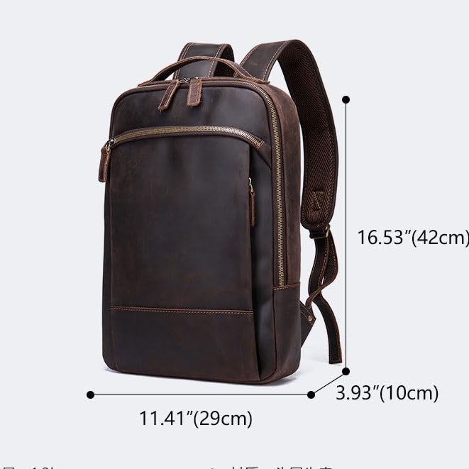 Backpack Men's Genuine Leather Backpack Large Capacity2