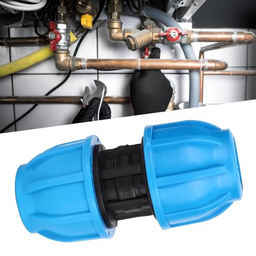 25mm 25mm Straight Water Pipe Connector PE Plastic Connection Fitting Resistant Reduce Pressure Loss Suitable PPR PVC