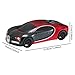 WS-660 Hypercar Bluetooth Replica Speaker with LED Starry-Sky Display, Portable with HD Sound, LED Party Light, TWS Pairing, FM/USB/TF Playback, Built-in Mic, Best Gift for Hypercar Lovers (Red)