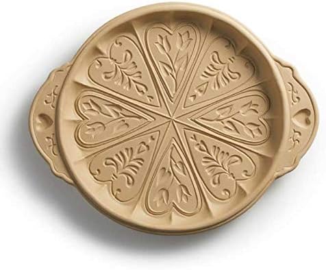 Brown Bag Cacerola para galletas de mantequilla de corazones y flores