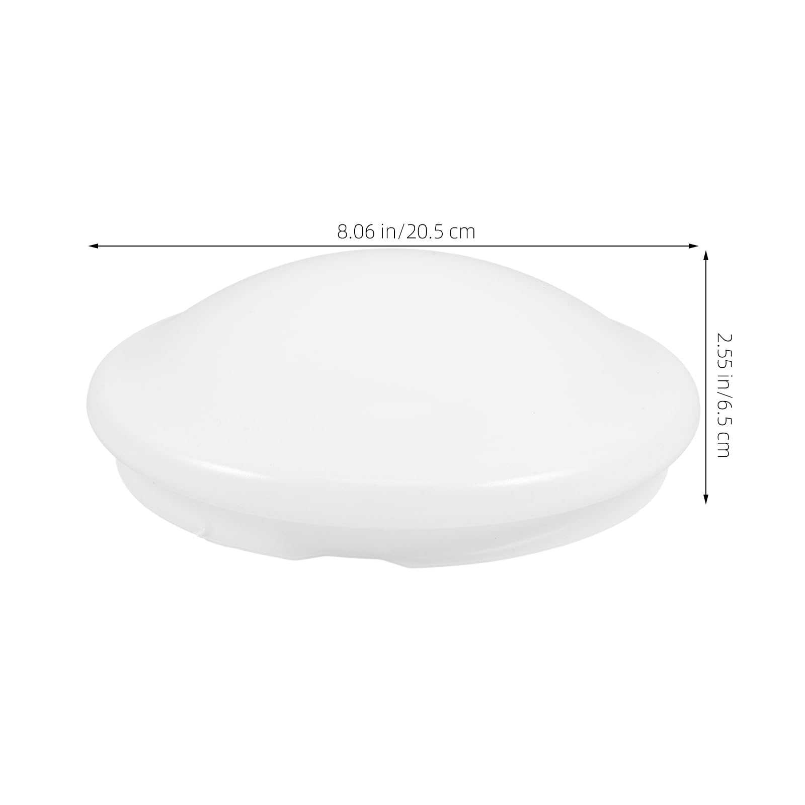 OUNONA Ceiling Light Fixture Cover 8 Inch Round Twist Lock Lightshade with Diffuser for Bedroom Kitchen Bathroom Indoor Lighting Accessory - Image 3