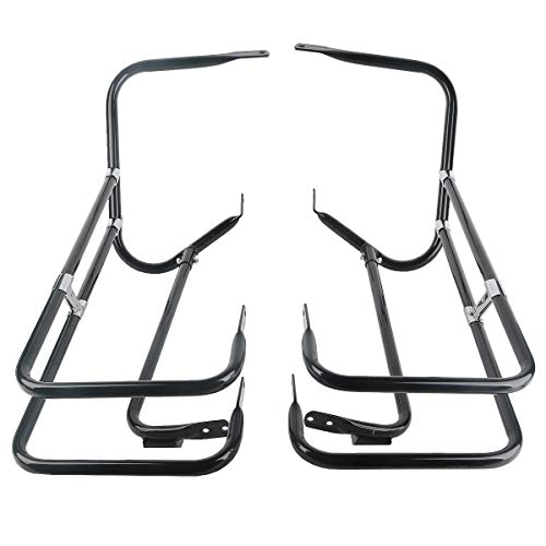 Soporte para guardia lateral de alforjas SLMOTO Negro para Harley Touring Road King FLHR, Electra Glide Standard FLHT, Street Glide FLHX, Road Glide FLTR, FLHTCUSE (1997-2008) miniatura 1