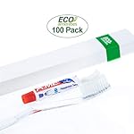 ECO Amenities Travel Toothbrush Kit - Manual Disposable Toothbrush with Toothpaste, in Individually Wrapped Paper Box, 100 Sets per Case - Travel Set for Hotels and Hospitality - Image 2