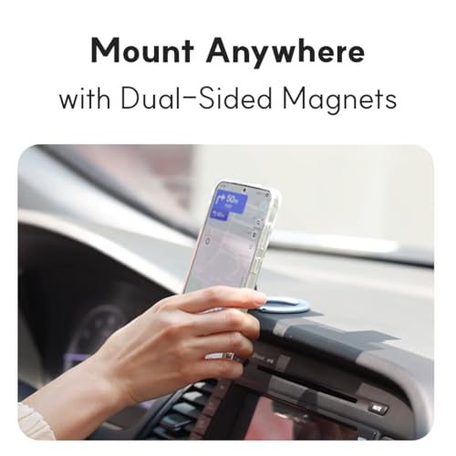 Image of Phone Ring Holder for MagSafe Case, Strong Magnetic Cell Phone Grip, 360 Rotation Kickstand Compatible with iPhone and Android.