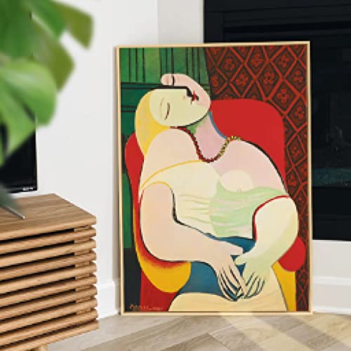 Peinture sur toile personnage femme 60x80cm salon