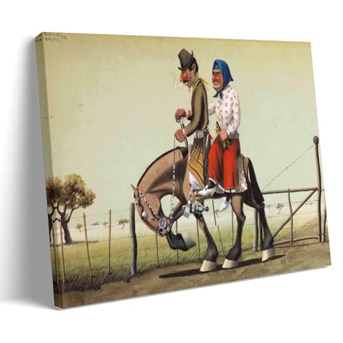 Tableau Cavaliers Gauchos pour Décoration Murale de Bar et Cuisine Conviviale